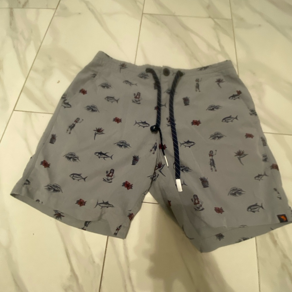 Men's Gray salt life Swim Shorts